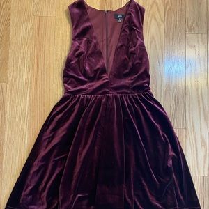Lucca purple velvet dress